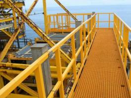 Anti Corrosion Moisture Proof FRP Handrail Used In Humid Coast Areas
